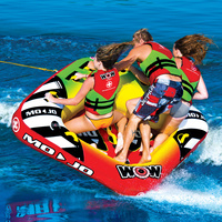 Wow Watersports Mojo 3 Person Inflatable Towable Water Ski Tube 16-1070