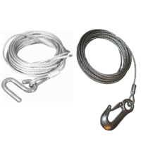 JARRETT WINCH CABLES - MULTIPLE SIZES - SNAP HOOK & S HOOKS - BOATING FISHING