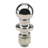 ANSCO TOW BALL 50MM - CHROME - MACHINED - 3.5T RATING - (AA-TB50C)