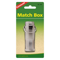 COGHLANS METAL MATCH BOX - NICKEL- PLATED BRASS WITH WATERTIGHT SEAL (COG 546)