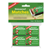 COGHLANS WATERPROOF MATCHES - 160 MATCHES - IDEAL FOR THE OUTDOORS (COG 940BP)