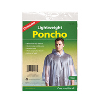 COGHLANS LIGHTWEIGHT PONCHO - CLEAR - WATERPROOF - ONE SIZE FITS ALL (COG 9266)