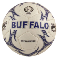 BUFFALO SPORTS SUPER MATCH SOCCER BALL - SIZES 3 / 4 / 5 - HAND STITCHED