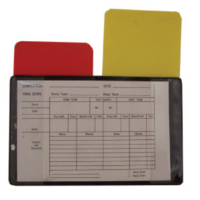 BUFFALO SPORTS SOCCER REFEREE CARDS - RED / YELLOW CARDS + SCORE SHEET (SOC051)