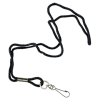 HART 10 PACK BLACK LANYARD - BLACK LANYARD WITH EASY CLIP ATTACHMENT (22-111x10)