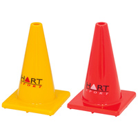 HART PVC WITCHES HAT - MOULDED PILABLE HEAVY DUTY PVC - RED / YELLOW