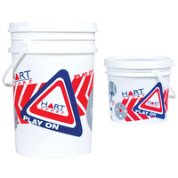 HART STORAGE BUCKET - STRONG WHITE PVC BUCKET WITH LID AND HANDLE