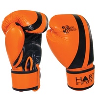 HART TRAIN HARD BOXING GLOVES - HIGH QUALITY LEATHER, FULLY ATTACHED THUMB.