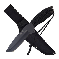 Fury Outback Black Cord Wrapped Knife w/ Sheath 266mm (74425)