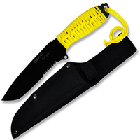 Fury Outback Yellow Cord Wrapped Knife w/ Sheath 266mm (74428)