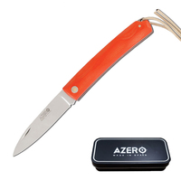Azero Orange Micarta Pocket Knife 170mm Overall Length (A103101)