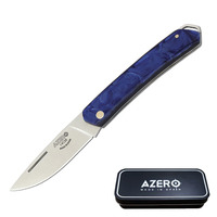 Azero PMMA Blue Handle Pocket Knife 140mm Overall Length (A156233)