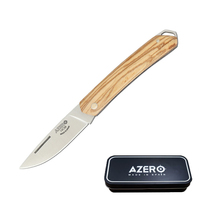 Azero Olive Wood Pocket Knife 140mm Overall Length (A157013)