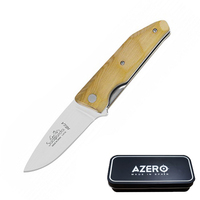 Azero Olive Wood Pocket Knife 190mm Overall Length (A190141)