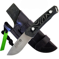 Azero Micarta Handle Knife w/ Firestarter (A209221)