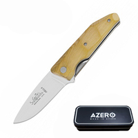Azero Olive Wood Pocket Knife 190mm Overall Length (A210011-1)