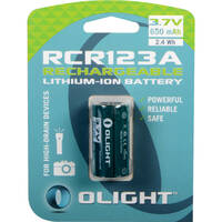 Olight 16340 Rechargeable Lithium Battery 650mAh 3.7V (BAT-RCR123A-65)