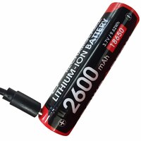 Powa Beam 18650 USB Rechargeable Torch Battery 2600mAh (BAT-S26R)