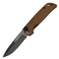 Camillus Cuda Mini 6.75" Coyote Brown Folding Knife G10 Handle 171mm (CA-19635)