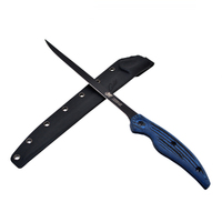 Cuda Professional 9" Micarta Handle Fillet Knife w/ Sheath (CU-18127)