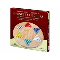 CHINESE CHECKERS,WOOD w/MARBLS (HSN07500)