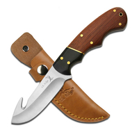 Elk Ridge Two Tone Gut Hook Skinner Knife w/ Sheath 190mm (K-ER-198)