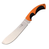 Elk Ridge Orange & Black Handle Butcher Knife w/ Sheath (K-ER-200-02BTH)