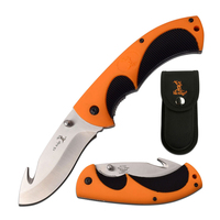 Elk Ridge Black & Orange Gut Hook Skinner Pocket Knife 208mm (K-ER-935G)