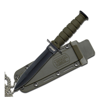 M-Tech USA Green Handle Double Edged Blade w/ Sheath (K-MT-632DGN)