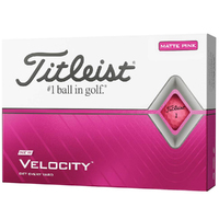 Titleist Velocity Pink Golf Balls 1 Dozen
