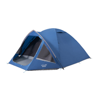 Vango Alpha 400 4 Person Camping & Hiking Tent - Earth Series - Moroccan Blue