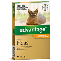 Advantage Cat & Kitten 0-4kg Orange Spot On Flea Treatment 1 Pack