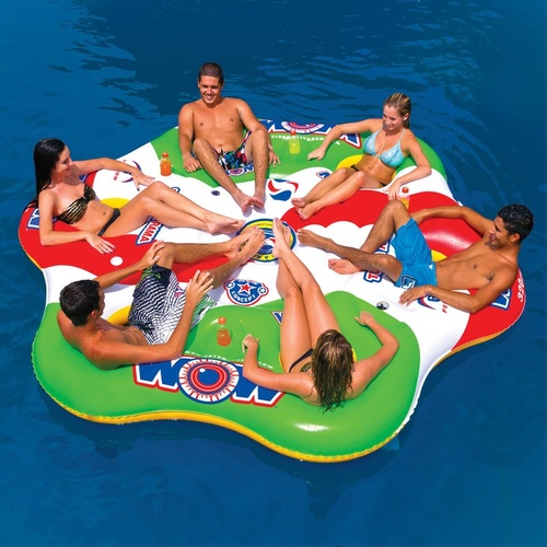Wow Watersports Tube A Rama 6 Person Inflatable Water Tube 13-2050