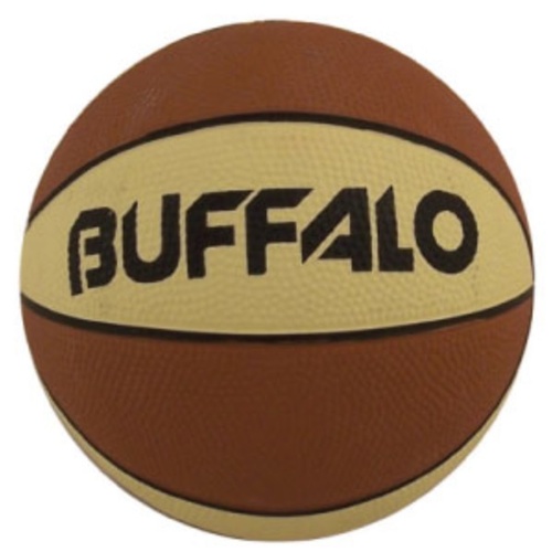 BUFFALO SPORTS HEAVY DUTY RUBBER MINI BASKETBALL - MULTIPLE COLOURS (BASK074)