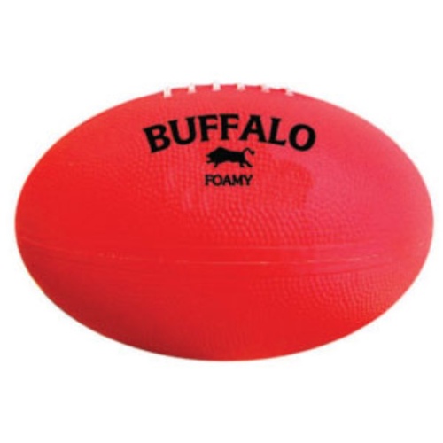 BUFFALO SPORTS PU FOAM AFL FOOTBALL - RED / YELLOW