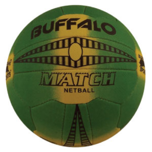 BUFFALO SPORTS MATCH NETBALL - SIZES 4 / 5 - TRIPLE GRIP RUBBER MATERIAL