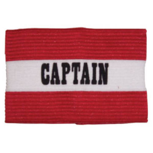 BUFFALO SPORTS CAPTAINS ARM BAND - RED / WHITE (SOC050)