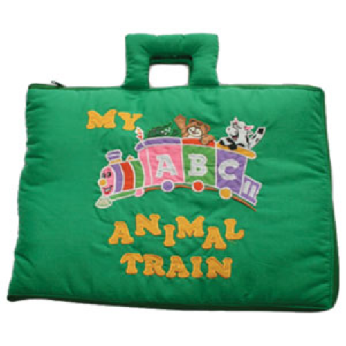 BUFFALO SPORTS MY ANIMAL TRAIN BOOK - HAND CRAFTED KIDS PILLOW BOOK (KED1596)