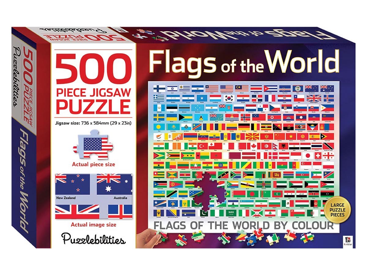 Flags Of The World Jigsaw Puzzle 500 Pieces (ABW933721) eBay