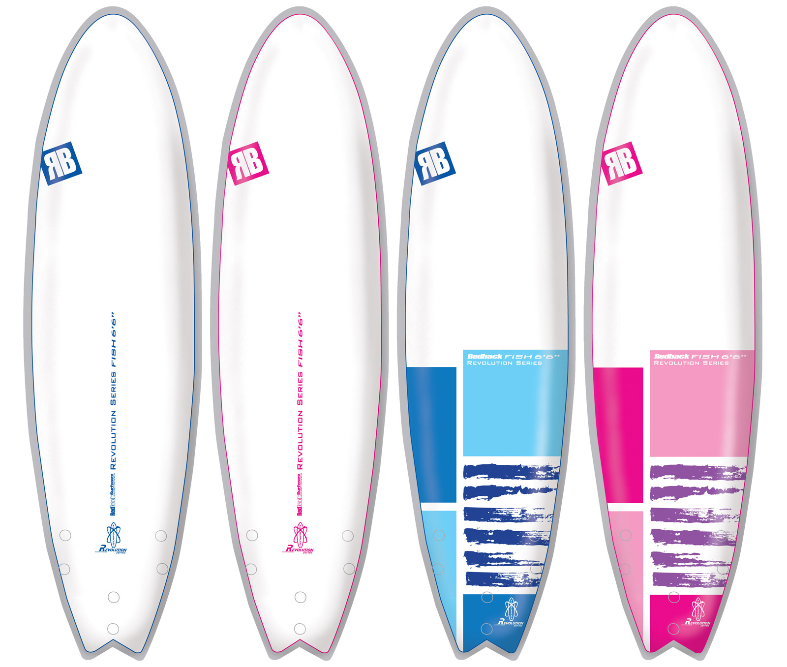 Redback Revolution Quickstick Surfboard 6' Blue 
