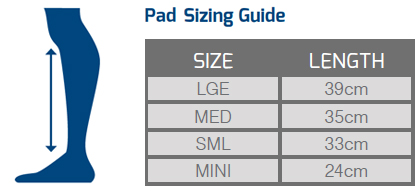 Batting Pads Size Chart