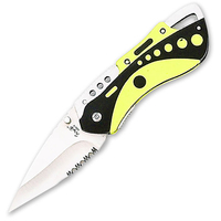 Fury Waterbug Pocket Knife Yellow Rubberised Handle 170mm Overall Length (10319)