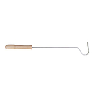URS Polished Wooden Handle Durable Snake Hook 51cm