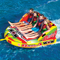 Wow Watersports Giant Bubba 4 Person Inflatable Towable Water Ski Tube 13-1101