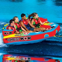 Wow Watersports Bingo 4 Person Inflatable Towable Water Ski Tube 14-1080