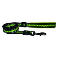 Scream Reflective Padded Dog Leash Loud Green 2.5 x 120cm
