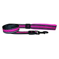 Scream Reflective Padded Dog Leash Loud Pink 2.5 x 120cm