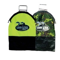 LAND & SEA CATCH BAG AUTO SPRING CLOSE - YELLOW / CAMO - FISHING CATCH BAG SEA WATER