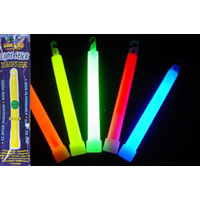LAND & SEA GLO LIGHTSTICK - PACK OF 6 - ASSORTED COLOURS - GLOWSTICK SEA BEACH