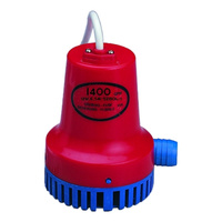 BILGE PUMP - BLUE/RED - 600GPH OR 1400GPH - BOATING WATER BOATS PUMPING